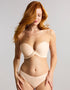 Panache Faith Moulded Plunge Strapless Bra Latte