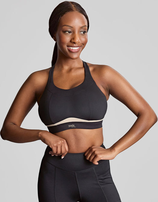 Panache Freedom Non Wired Sports Bra Black/Chalk