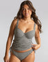 Panache Iris Balcony Tankini Top Black Gingham
