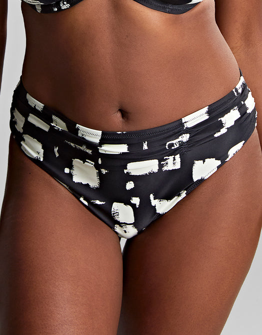 Panache Olivia Midi Bikini Brief Black Sand