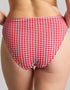 Panache Olivia Midi Bikini Brief Red Gingham