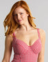 Panache Paloma Balcony Swimsuit Red Gingham