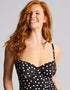 Panache Isabella Balcony Swimsuit Polka Dot Black/White