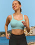Panache Power Sports Bra Aqua Blue/Wave Print