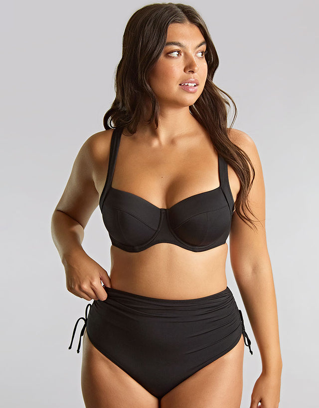 Panache Signature Midi Bikini Brief Black
