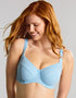 Panache Olivia Full Cup Bikini Top Sky Blue Gingham