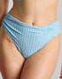 Panache Olivia Midi Bikini Brief Sky Blue Gingham