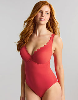 Panache Spirit Rita Plunge Swimsuit Red