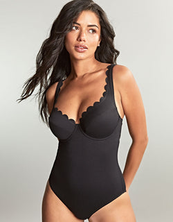 Panache Spirit Rita Plunge Swimsuit Black