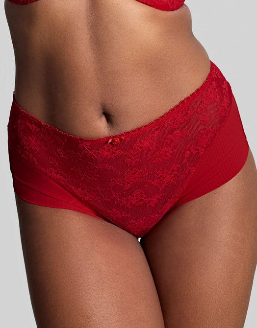 Panache Tango Lace Deep Brief Scarlet Red