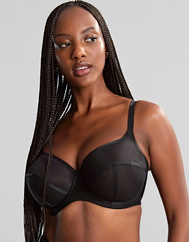 Panache Tango Essence Balconette Bra Obsidian Black