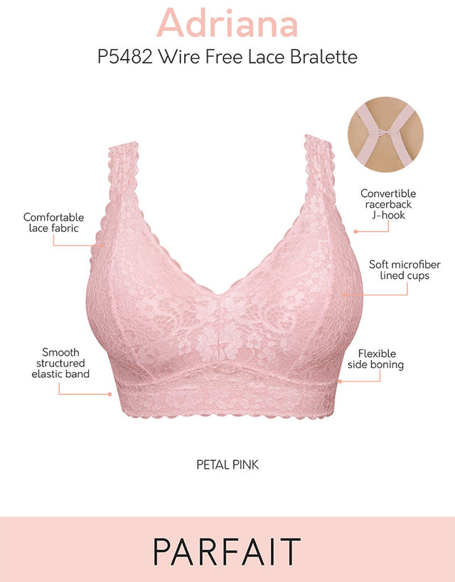 Parfait Adriana Lace Bralette Petal Pink