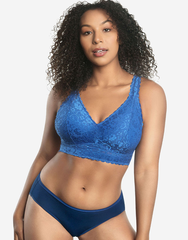Parfait Adriana Lace Bralette Sapphire Blue
