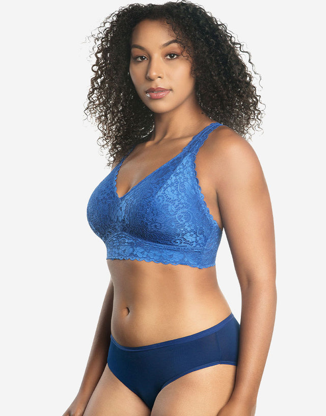 Parfait Adriana Lace Bralette Sapphire Blue