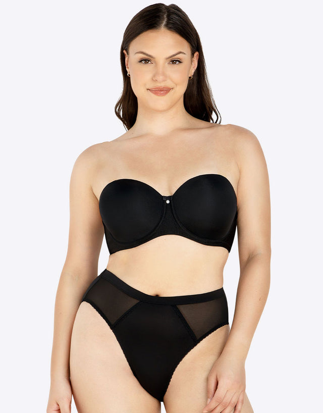 Parfait Elise Strapless Bra Black