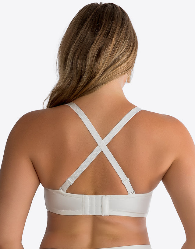 Parfait Elise Strapless Bra Pearl White