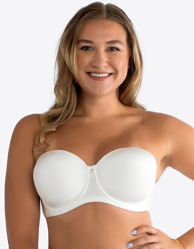 Parfait Elise Strapless Bra Pearl White