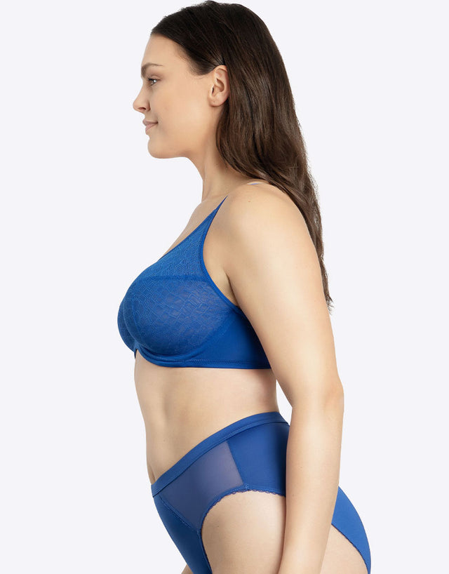 Parfait Enora Minimizer Full Cup Bra Sapphire Blue