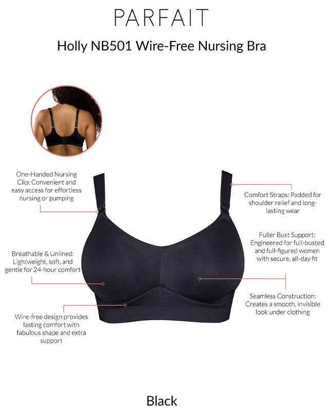 Parfait Holly Non-Wired Nursing Bra Black