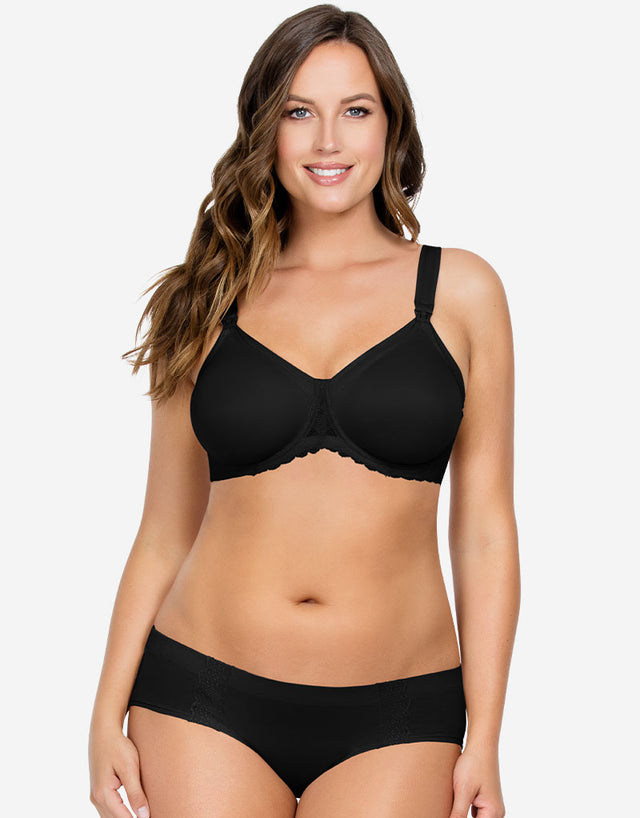 Parfait Leila Moulded Balcony Nursing Bra Black