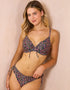 Peek & Beau Vera Scallop Plunge Bikini Top Ditsy Floral Print