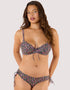 Peek & Beau Vera Scallop Plunge Bikini Top Ditsy Floral Print
