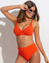 Pour Moi Cali High Waist Control Bikini Brief Orange