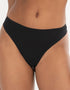 Pour Moi Definitions Bonded No VPL Thong Black