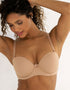 Pour Moi Definitions Moulded Strapless Bra Sand Beige