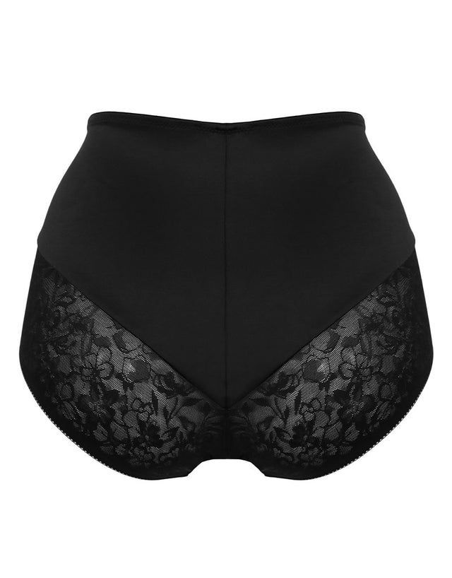 Pour Moi Effortless No VPL Light Control Lace Deep Brief Black