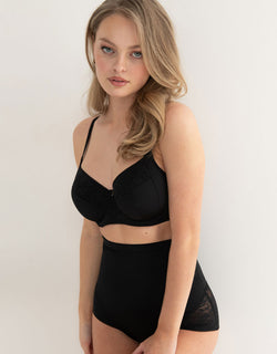 Pour Moi Effortless Full Cup Side Support Bra Black