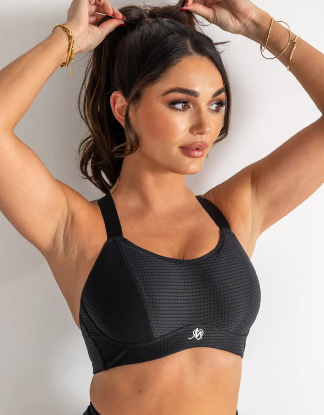 Pour Moi Energy Empower Lightly Padded Convertible Sports Bra Black