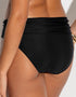 Pour Moi Free Spirit Fold Over Bikini Brief Black