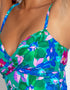 Pour Moi Free Spirit Lightly Padded Swimsuit Green Floral Print