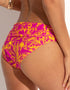 Pour Moi Freedom Fold Over Tie Bikini Brief Pink/Yellow