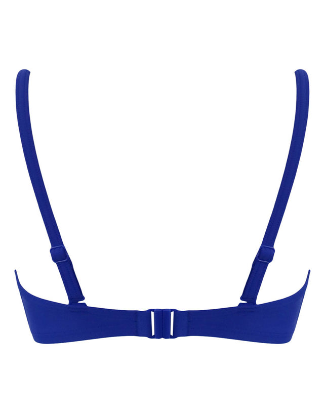 Pour Moi Free Spirit Twist Front Bikini Top Ultramarine Blue