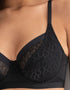 Pour Moi Geo Sculpt Balcony Bra Black