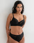 Pour Moi Geo Sculpt Balcony Bra Black
