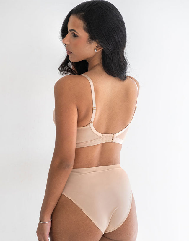 Pour Moi Geo Sculpt Balcony Bra Toffee