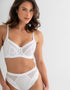 Pour Moi Geo Sculpt Balcony Bra White