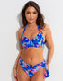 Pour Moi Heatwave Halter Bikini Top Aqua Floral