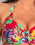 Pour Moi Heatwave Halter Bikini Top Red Floral