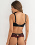Pour Moi Hollywood Full Cup Side Support Bra Black/Red