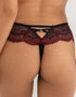 Pour Moi Hollywood Deep Thong Black/Red