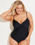 Pour Moi Lightly Padded Control Swimsuit Black