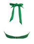 Pour Moi Malibu Plunge Halter Bikini Top Green