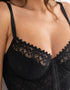 Pour Moi Mixology Front Fastening Longline Plunge Bra Black