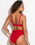 Pour Moi Ocean Breeze Fold Over Bikini Brief Red