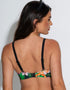 Pour Moi Palermo Balcony Bikini Top Black/Green/Pink Print