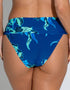 Pour Moi Palermo Fold Over Bikini Brief Navy Blue Floral Print